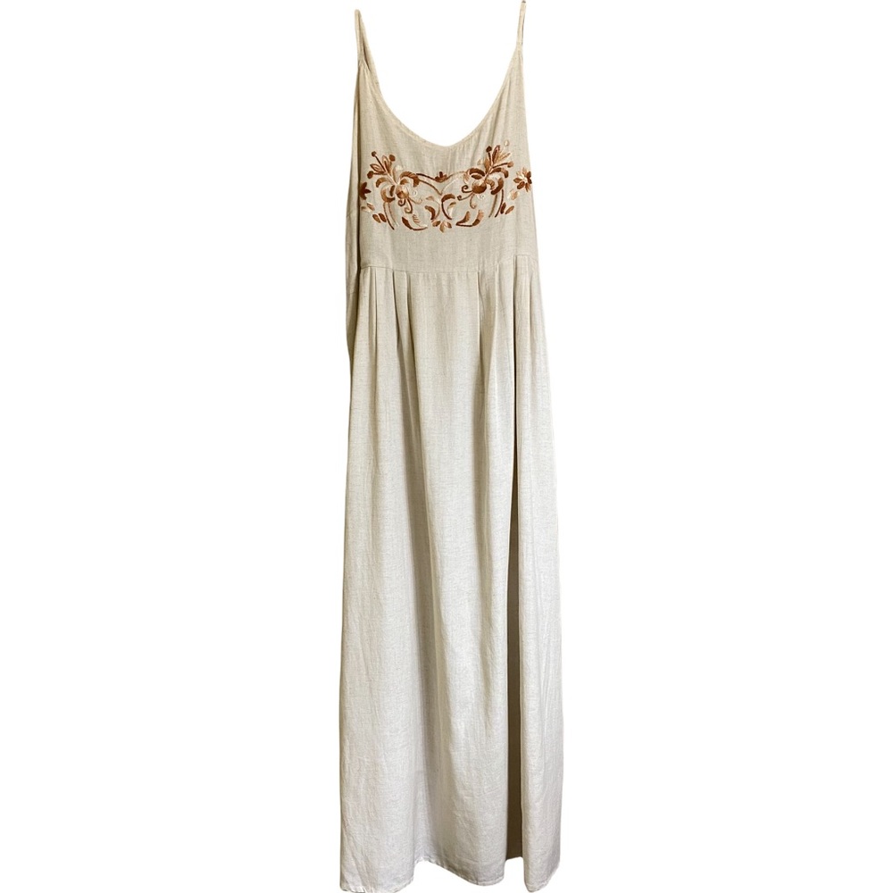 World Market Embroidered Maxi Dress